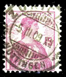 SCHWEIZ 1909 Nr 116 zentrisch gestempelt 299C4E