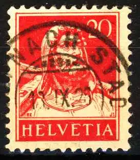 SCHWEIZ 1924 Nr 206x zentrisch gestempelt 29DCCA