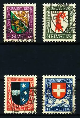 SCHWEIZ PRO JUVENTUTE Nr 218-221 gestempelt 4C96B2