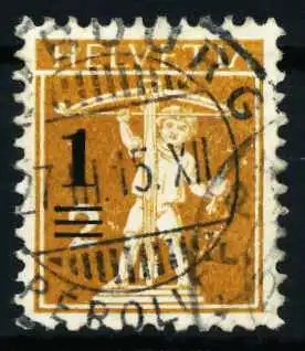 SCHWEIZ 1915 Nr 124 zentrisch gestempelt 4C634E