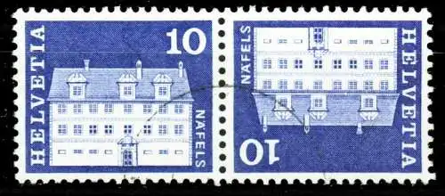 SCHWEIZ ZUSAMMENDRUCK Nr K50 gestempelt WAAGR PAAR 2A1D8E