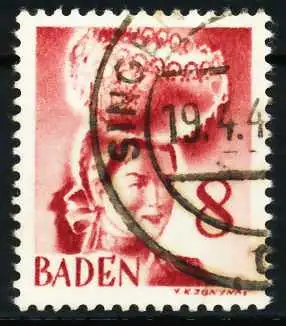 FZ BADEN 3. AUSGABE SPEZIALISIERT Nr 32 gestempelt 602B5E