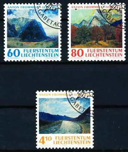 LIECHTENSTEIN 1995 Nr 1108-1110 gestempelt SA19182