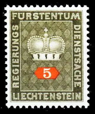 LIECHTENSTEIN DIENSTMARKEN 1968 Nr 45 postfrisch 2A691E