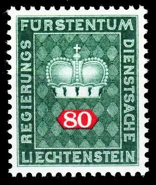 LIECHTENSTEIN DIENSTMARKEN 1968 Nr 52 postfrisch 2A6982