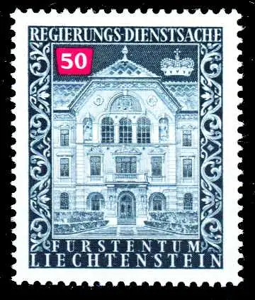LIECHTENSTEIN DIENSTMARKEN 1976 89 Nr 61 postfrisch S4FF566