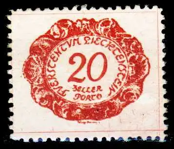 LIECHTENSTEIN PORTOMARKEN 1920 Nr 4 ungebraucht 2A69D6