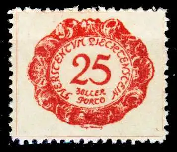 LIECHTENSTEIN PORTOMARKEN 1920 Nr 5 ungebraucht 2A69CE