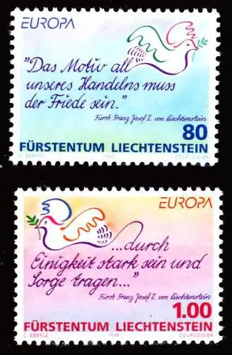 LIECHTENSTEIN 1995 Nr 1103-1104 postfrisch SA18E2A