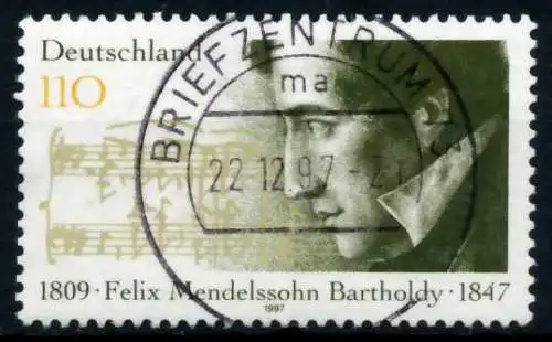 BRD 1997 Nr 1953 zentrisch gestempelt 6B134A