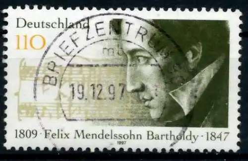 BRD 1997 Nr 1953 zentrisch gestempelt 6B1392