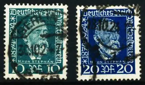 DEUTSCHES REICH 1924 Nr 368-369 gestempelt 5DEF22