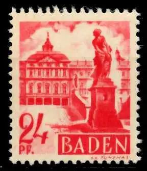 F-ZONE BADEN Nr 8vvII postfrisch 6C0C52