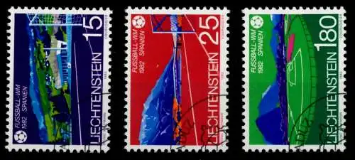 LIECHTENSTEIN 1982 Nr 799-801 gestempelt 6E6A52