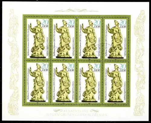 DDR BLOCK KLEINBOGEN Nr 2906II gestempelt KLEINBG 2BF9F2