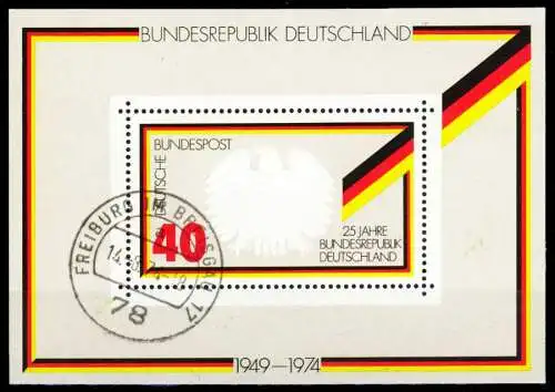 BRD BLOCK KLEINBOGEN Block 10 gestempelt 2C9542