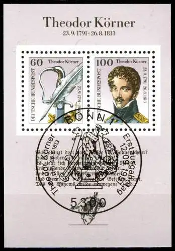 BRD BUND BLOCK KLEINBOGEN 1990 1994 Block 25-ES S5319CA