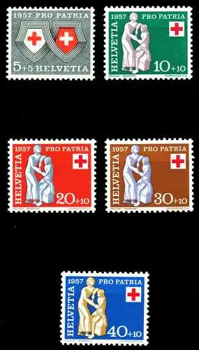 SCHWEIZ PRO PATRIA Nr 641-645 postfrisch 515E76