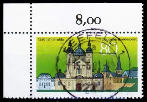 BRD 1994 Nr 1722 zentrisch gestempelt ECKE-OLI 2CF822