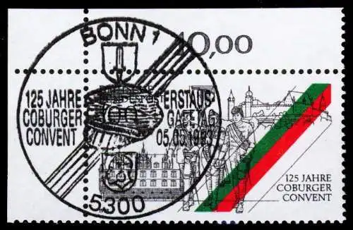 BRD 1993 Nr 1676 ESST zentrisch gestempelt ECKE-OLI 2CF8FA