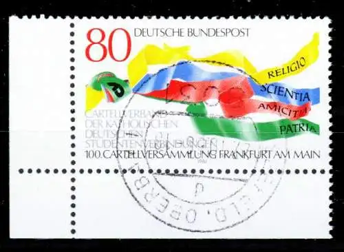 BRD 1986 Nr 1283 zentrisch gestempelt ECKE-ULI 2CFDBA