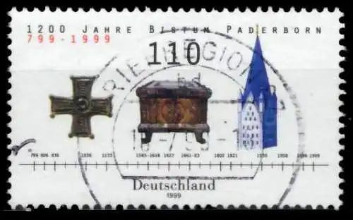 BRD 1999 Nr 2060 zentrisch gestempelt 6D10C6