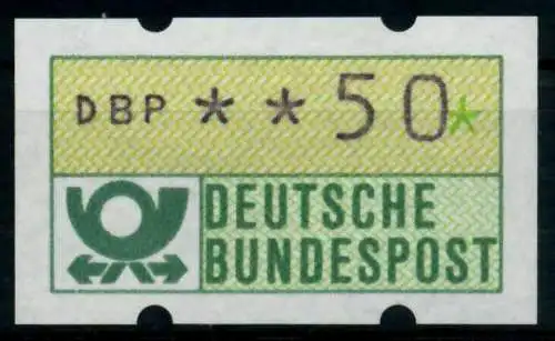 BRD ATM 1981 Nr 1-1-050 postfrisch S7F52EE