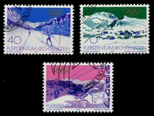 LIECHTENSTEIN 1979 Nr 735-737 gestempelt SB4E2DE