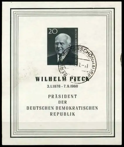 DDR BLOCK KLEINBOGEN Block 16 zentrisch gestempelt 5617AE