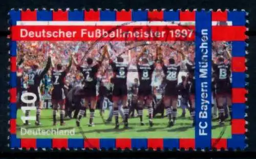 BRD 1997 Nr 1958 zentrisch gestempelt 6B1516