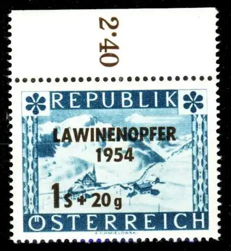 ÖSTERREICH 1954 Nr 998 postfrisch ORA 3369DA