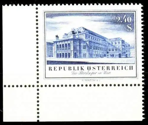 ÖSTERREICH 1955 Nr 1021 postfrisch ECKE-ULI 336AAA