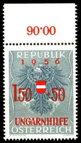 ÖSTERREICH 1956 Nr 1030 postfrisch ORA 336B36