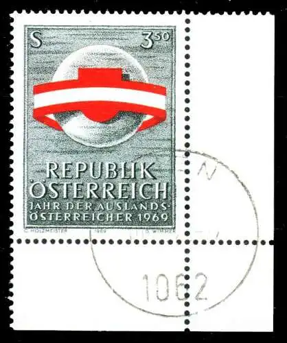 ÖSTERREICH 1969 Nr 1306 zentrisch gestempelt ECKE-URE 36BECE