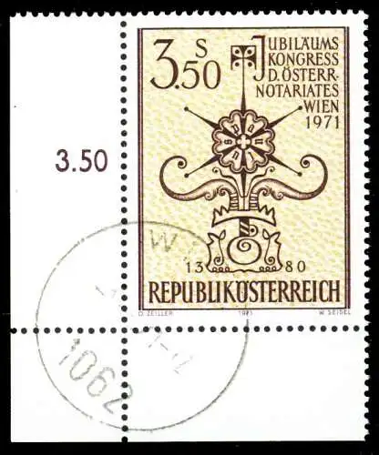 ÖSTERREICH 1971 Nr 1359 zentrisch gestempelt ECKE-ULI 36BEAA