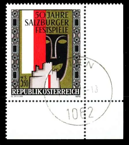 ÖSTERREICH 1970 Nr 1335 zentrisch gestempelt ECKE-URE 36BEEE