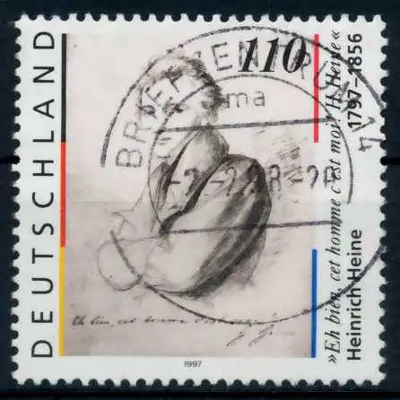 BRD 1997 Nr 1962 zentrisch gestempelt 6B164E