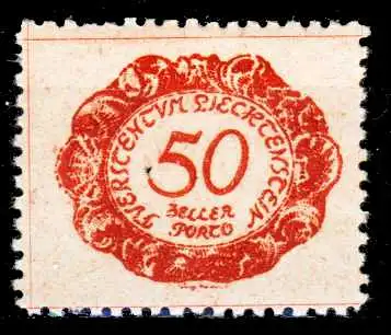 LIECHTENSTEIN PORTOMARKEN 1920 Nr 8 postfrisch 2A69C6