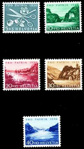 SCHWEIZ PRO PATRIA Nr 627-631 postfrisch 54BAB2