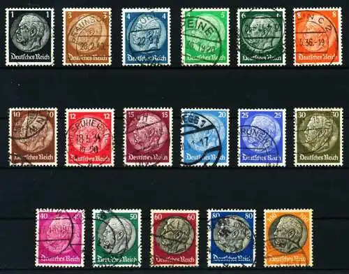 3. REICH 1933 Nr 512-528 gestempelt zentrisch 5D26A2