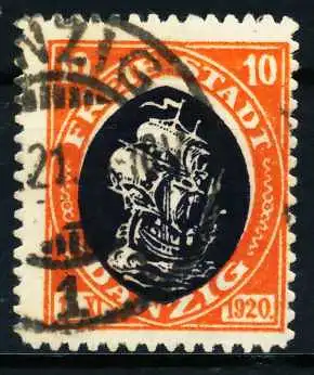 DANZIG 1921 Nr 54 gestempelt 4B641A