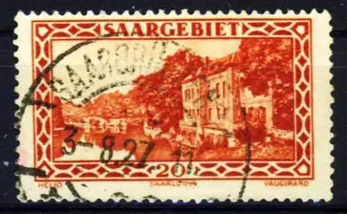 SAARGEBIET 1926 Nr 110 zentrisch gestempelt 3BEDAE