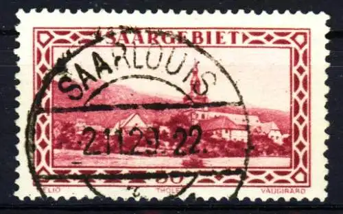 SAARGEBIET 1926 Nr 114 zentrisch gestempelt 3BEF1A