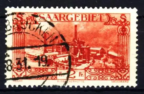 SAARGEBIET 1926 Nr 119 gestempelt 3BEE5E