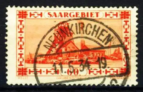 SAARGEBIET 1930 Nr 143 zentrisch gestempelt 3D32DE