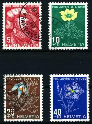 SCHWEIZ PRO JUVENTUTE Nr 541-544 gestempelt 4C9A36