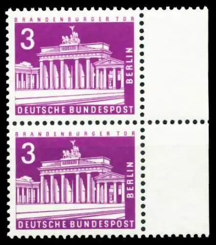 BERLIN DS BAUTEN 2 Nr 231 postfrisch SENKR PAAR 3F3126