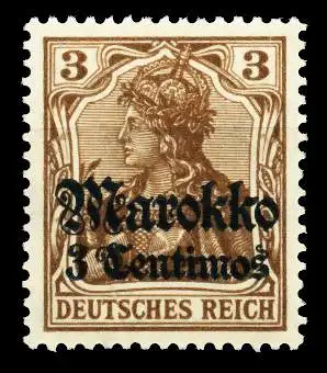 DEUTSCHE AUSLANDSPOSTÄMTER MAROKKO Nr 46 postfrisch 41CD12