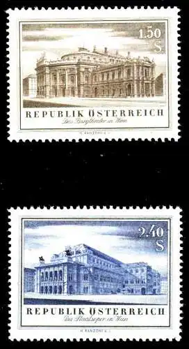 ÖSTERREICH 1955 Nr 1020-1021 postfrisch 2F4002