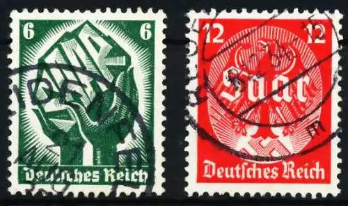 3. REICH 1934 Nr 544-545 gestempelt 5D275E